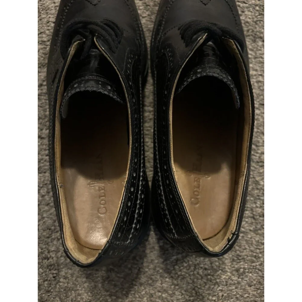 Cole Haan - LunarGrand Long WingTip -‎ C12650 Size 12m- Black Croc Print